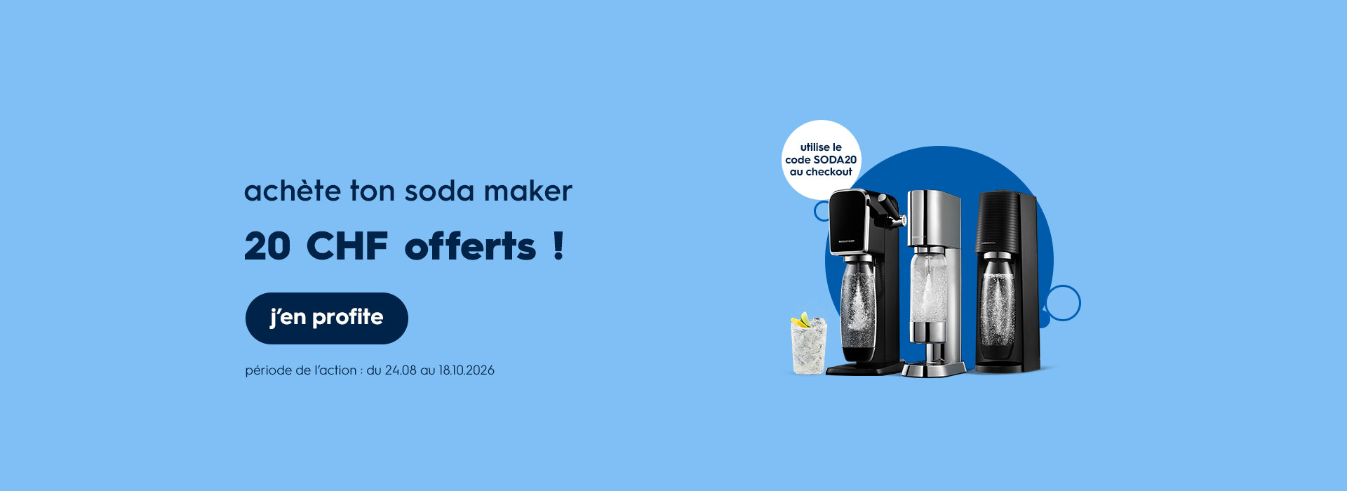Preuve du coupon - Sodastream - Code promo Sodastream : [[20% de réduction]] sur une sélection de produits