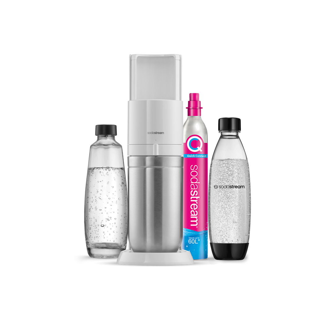 sodastream duo wassersprudler weiß starter kit