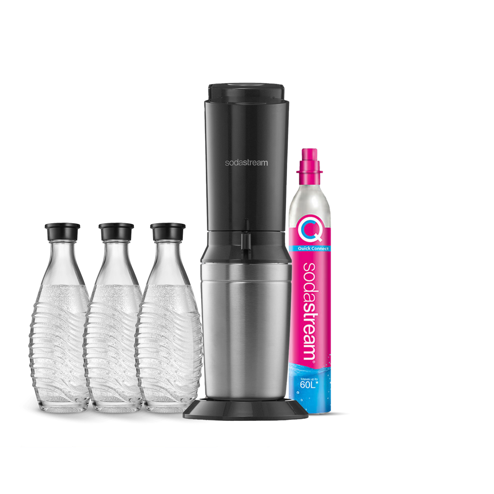 SodaStream Crystal Schwarz Mega Pack