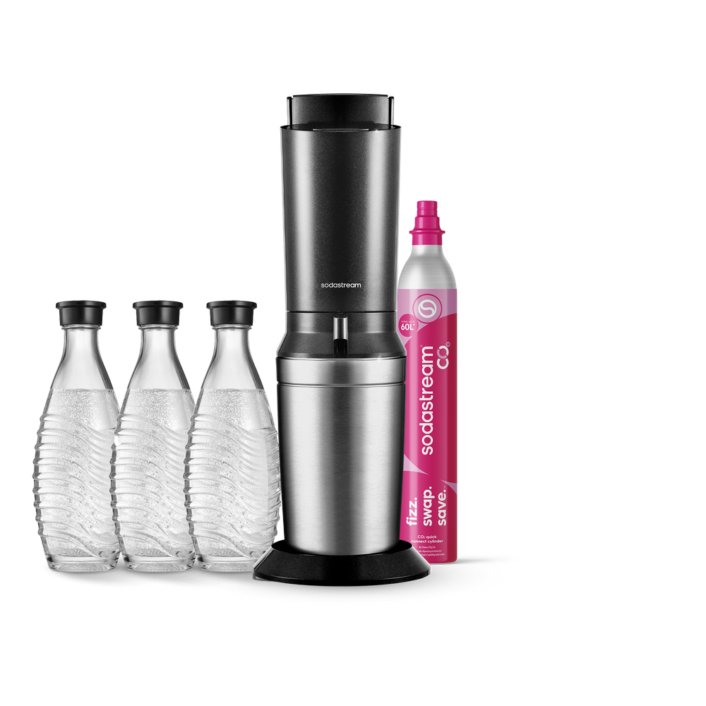SodaStream Crystal Schwarz Mega Pack