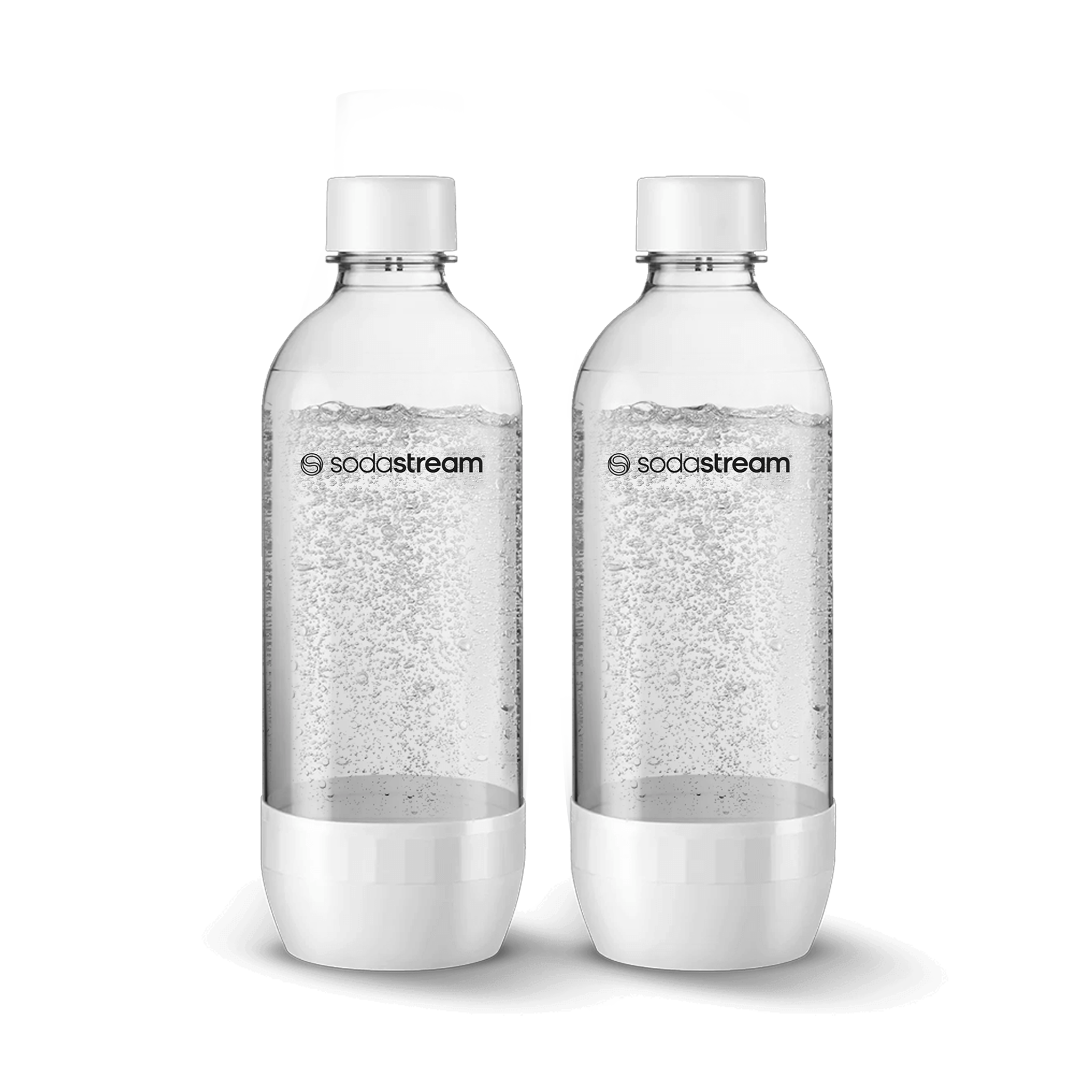 2x 1L Kunststoffflasche Regular TP Weiss DWS sodastream