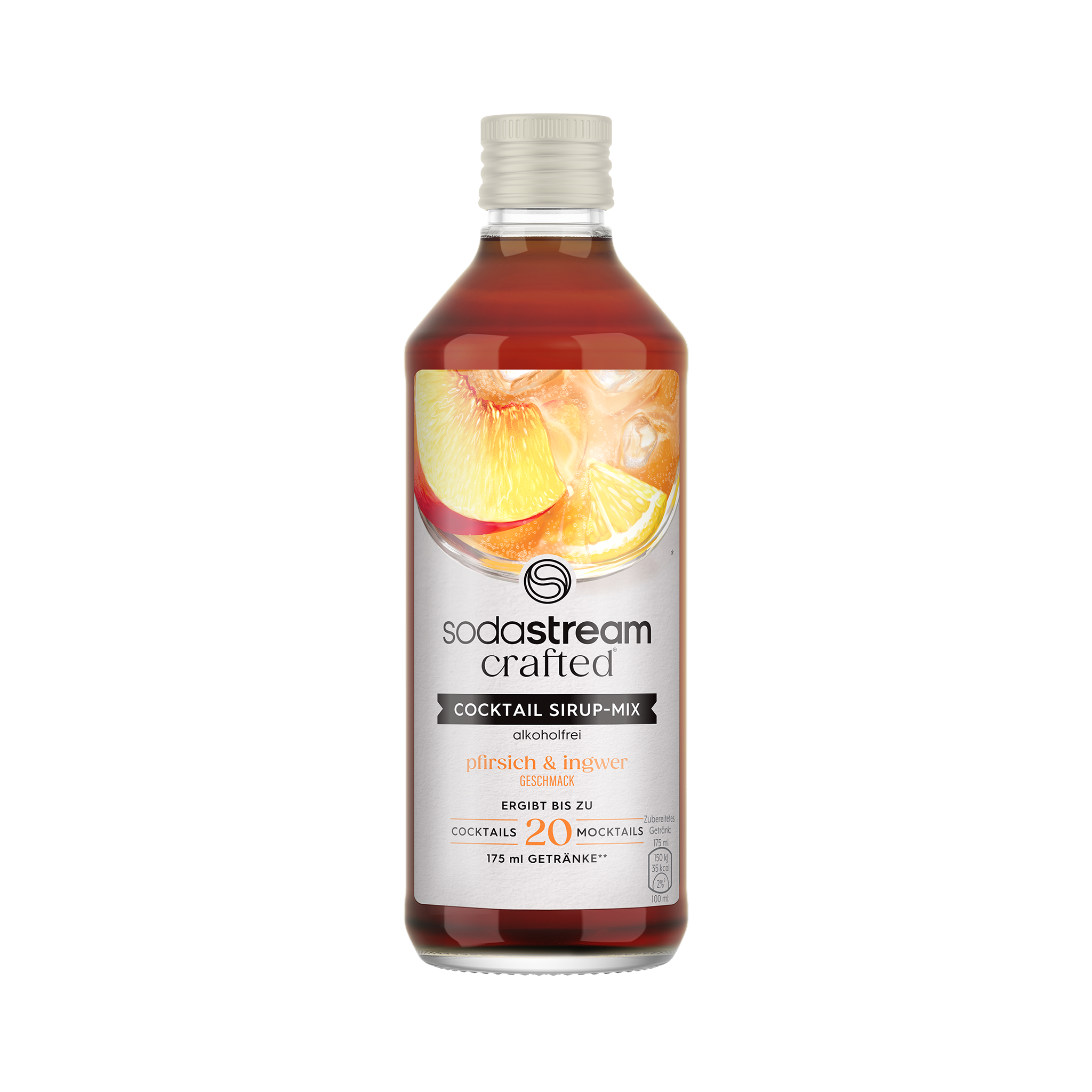 Crafted drink mix - Pêche gingembre sodastream