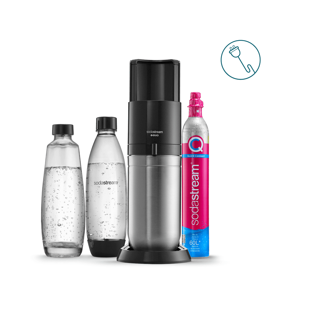 SodaStream E-DUO wassersprudler schwarz starter kit