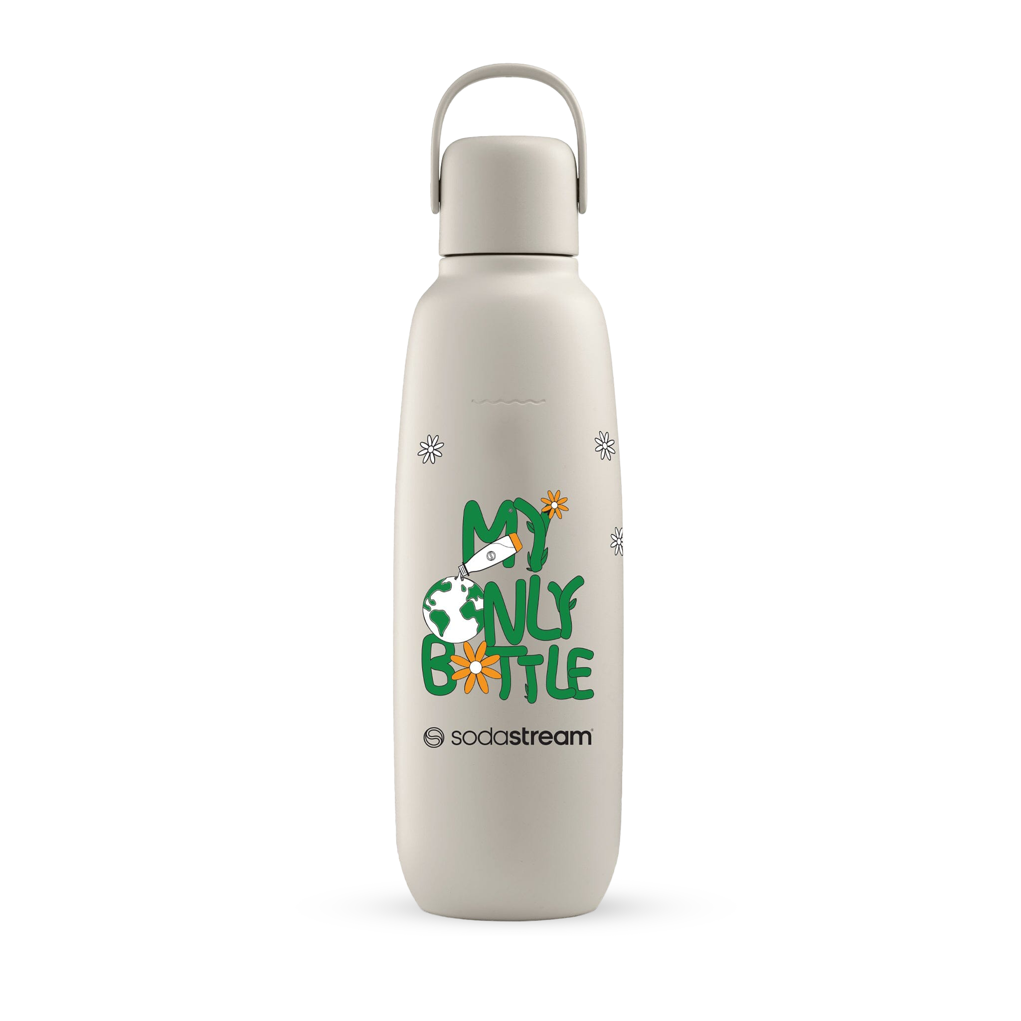 0.9 l Bouteille en acier inoxydable fizz&go sand Earth Month