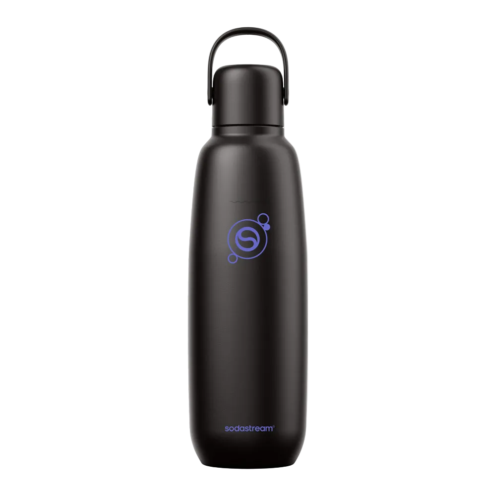 0.9 l Bouteille en acier inoxydable fizz&go Cool black