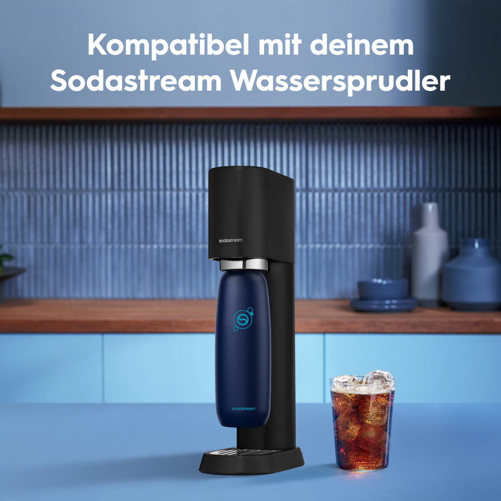 0.9L Edelstahlflasche fizz&go Cool blueberry