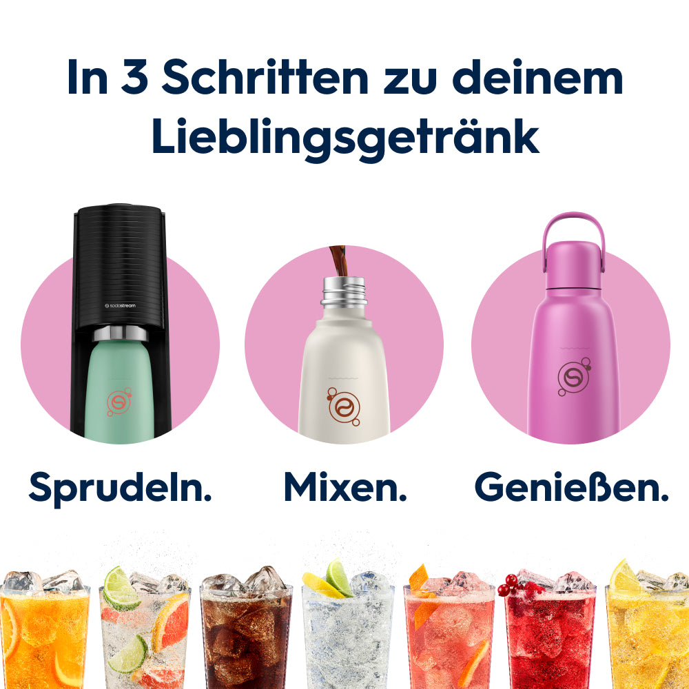 0.9 l Bouteille en acier inoxydable fizz&go Cool guave