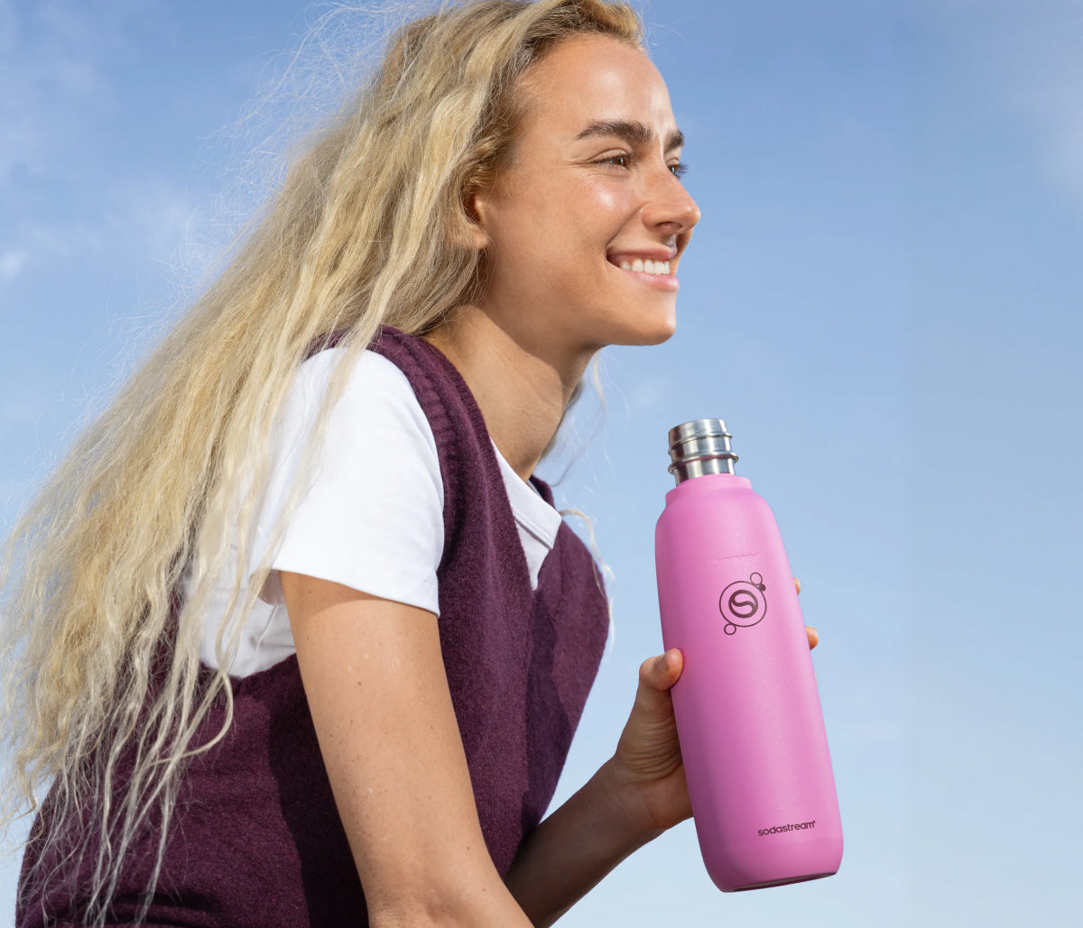 0.9L Edelstahlflasche fizz&go Cool guave