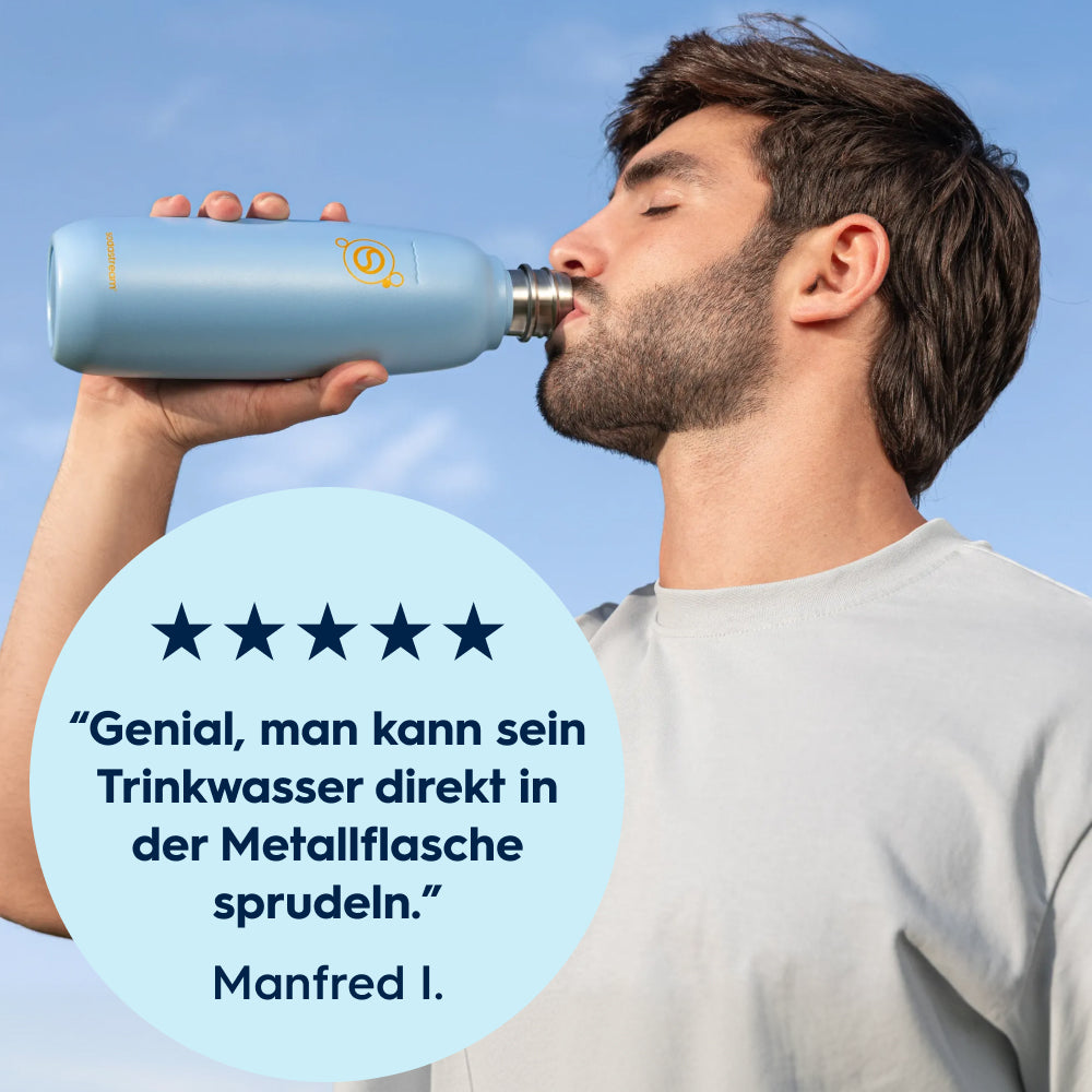 0.9 l Bouteille en acier inoxydable fizz&go Cool ice