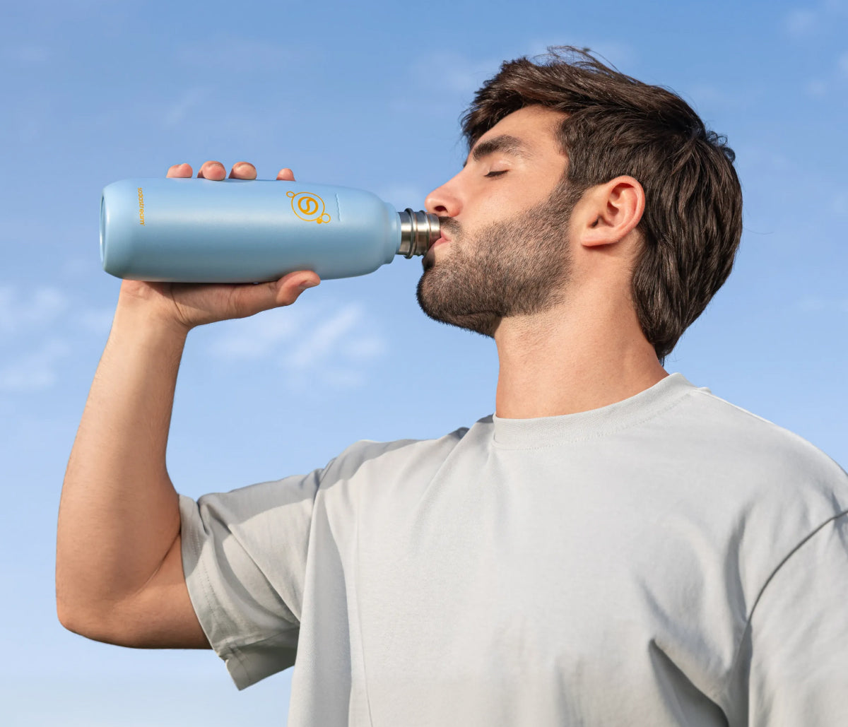 0.9L Edelstahlflasche fizz&go Cool ice