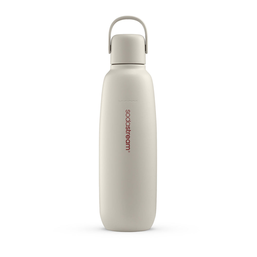 Spülmaschinengeeignete Metallflasche Fizz & Go COOL (Sand) 0,9L, 1er-Pack